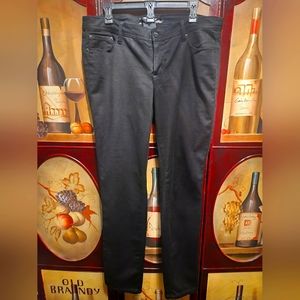 Source of Wisdom size 16 black skinny straight leg jeans